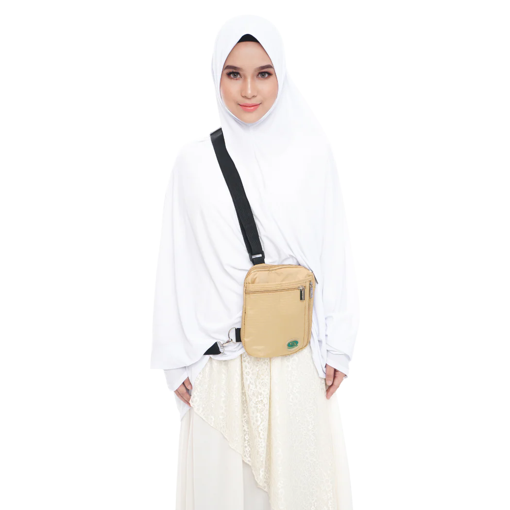 Hajj & Umrah Bag for Women | Beige | Hajj Safe - Image 4
